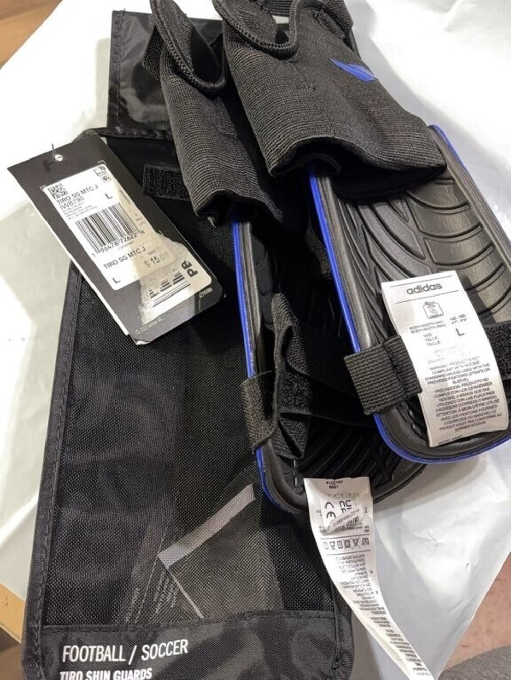 Adidas Tiro Soccer Shin Guards Match Junior Brand New in Case